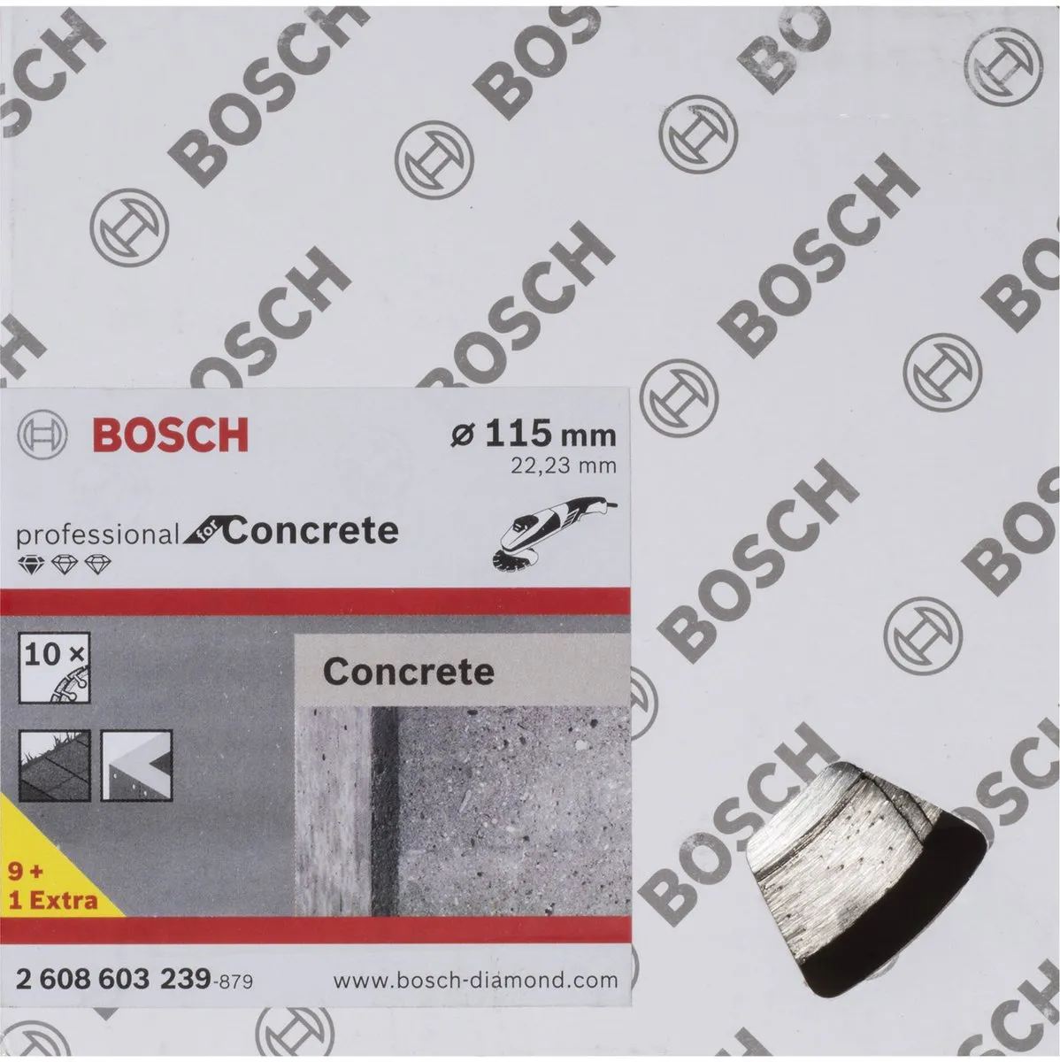 Bosch Diamantschijf 115mm 22,23mm Concrete Pro - 10 Stuks