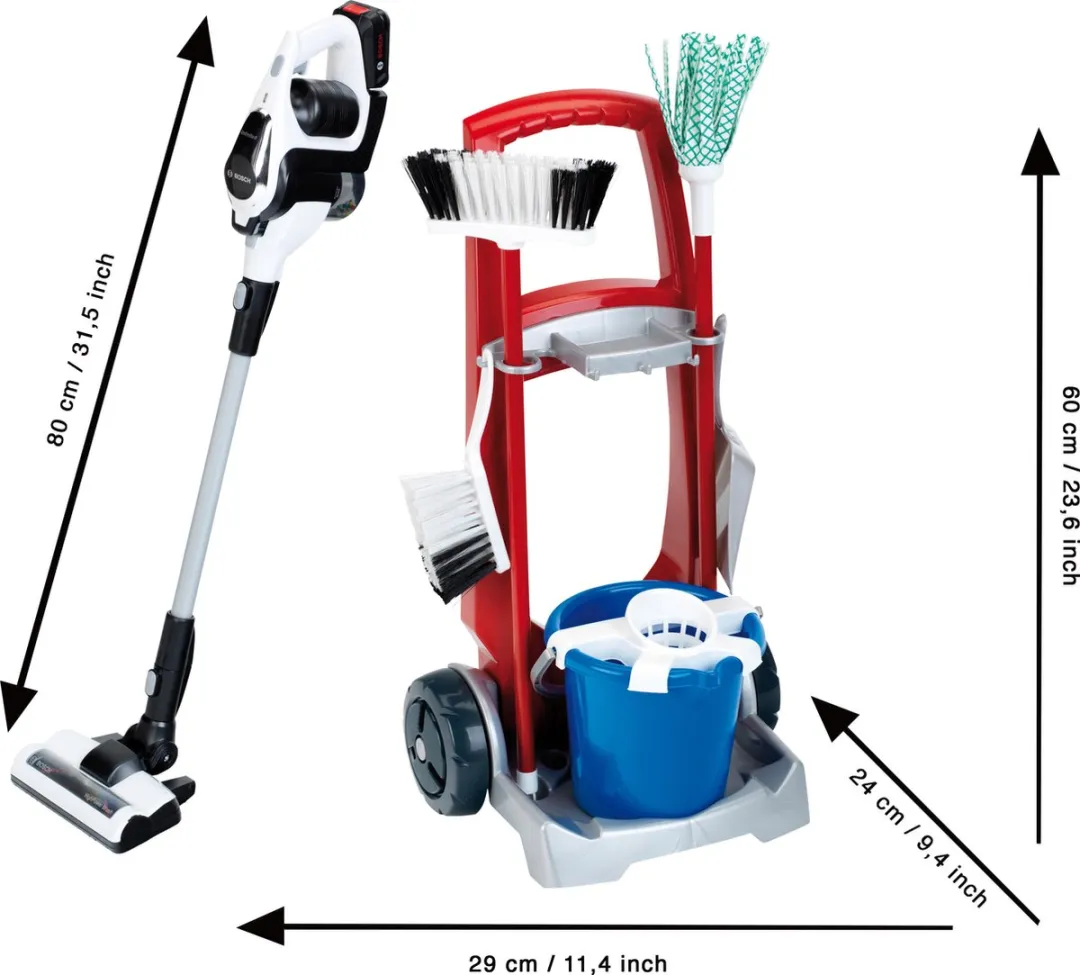 Klein Toys Bosch Unlimited Reinigingswagen - Multicolor
