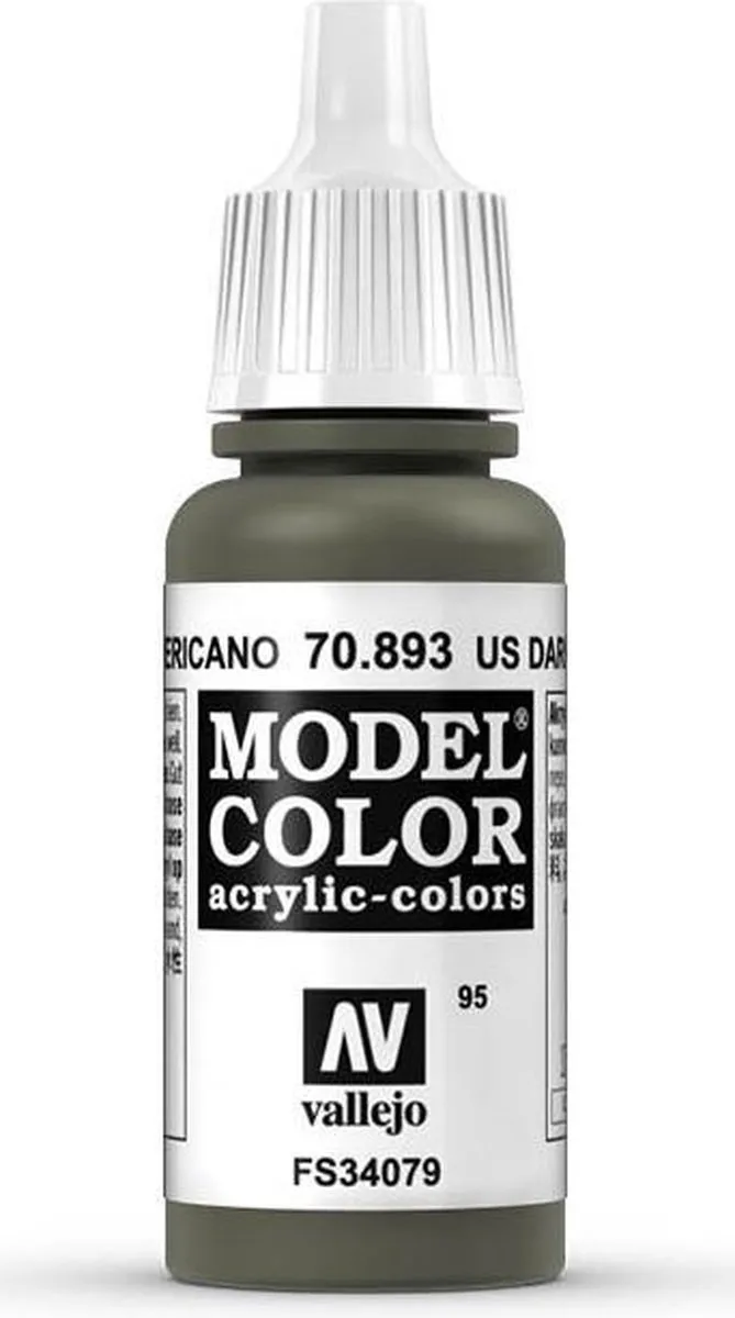 Vallejo Model Color US Dark Green Acrylverf 17ml