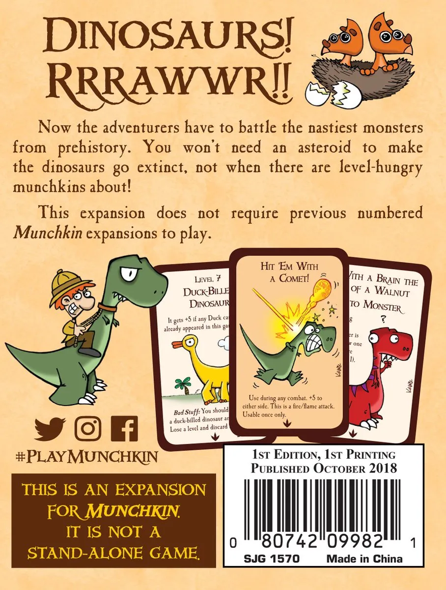 Steve Jackson Games Munchkin Uitbreiding 9 Jurassic Snark - Kaartspel