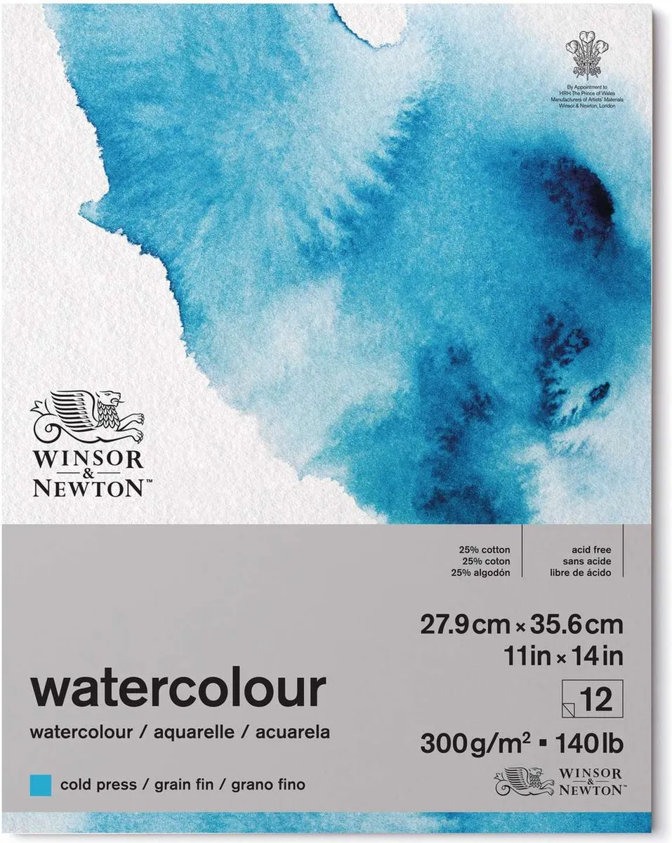 Winsor & Newton Classic Aquarelpapier Grain Fin Blok 300g
