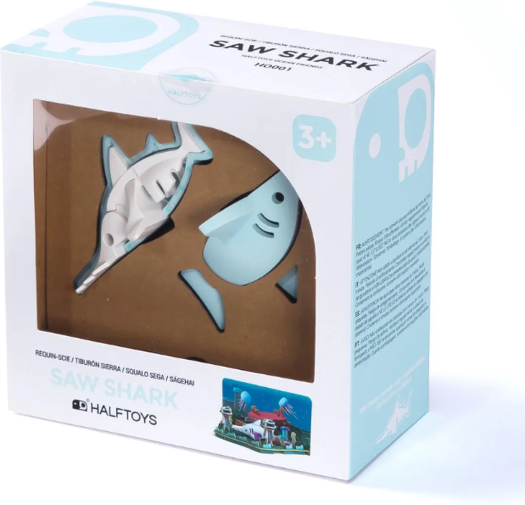 Halftoys Diorama - Saw Shark - Magnetisch speelgoed - Zaagvis