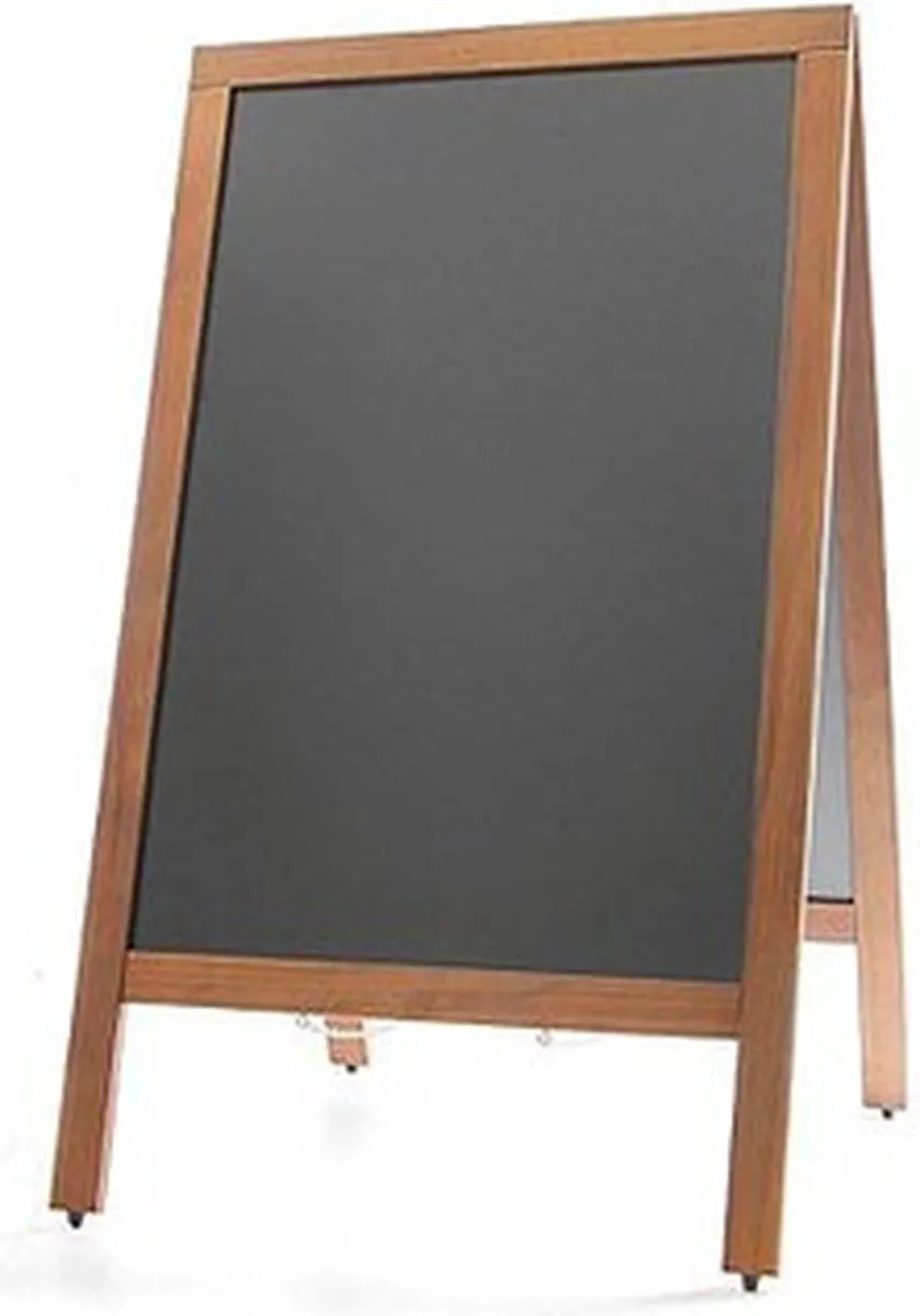 HENDI Krijtstoepbord 500x450x850mm - Zwart