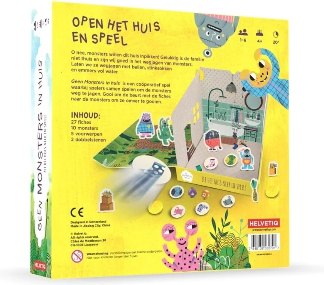 Geronimo Games Geen Monsters in Huis Pocketspel - 1-6 Spelers