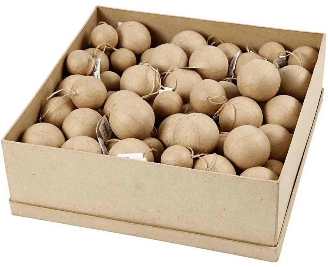 Creativ Company Handgemaakte Papier Maché Ballen - 105 Stuks