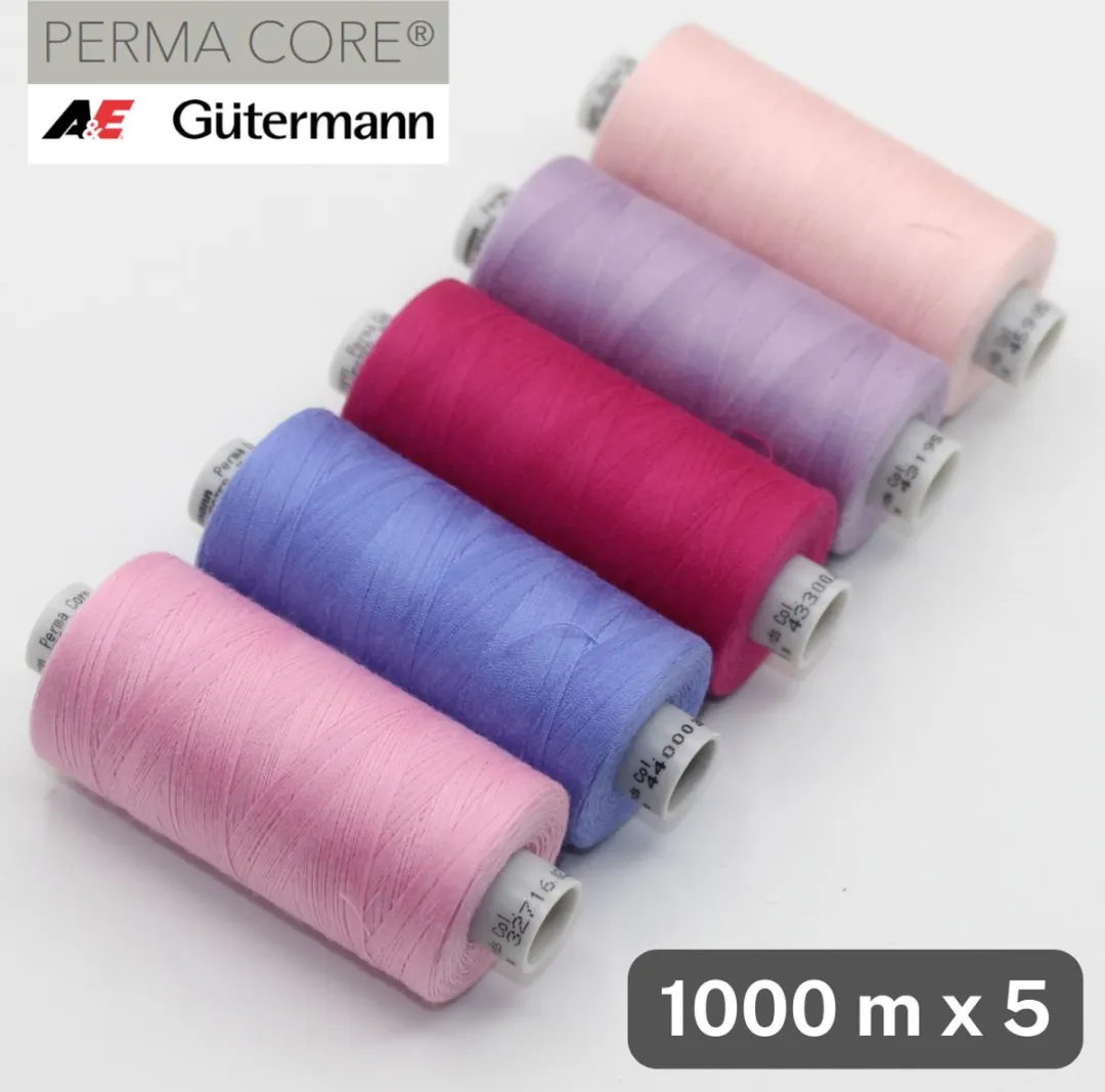 Gutermann Permacore Bobijntjes Polyester Garen 5x1000m