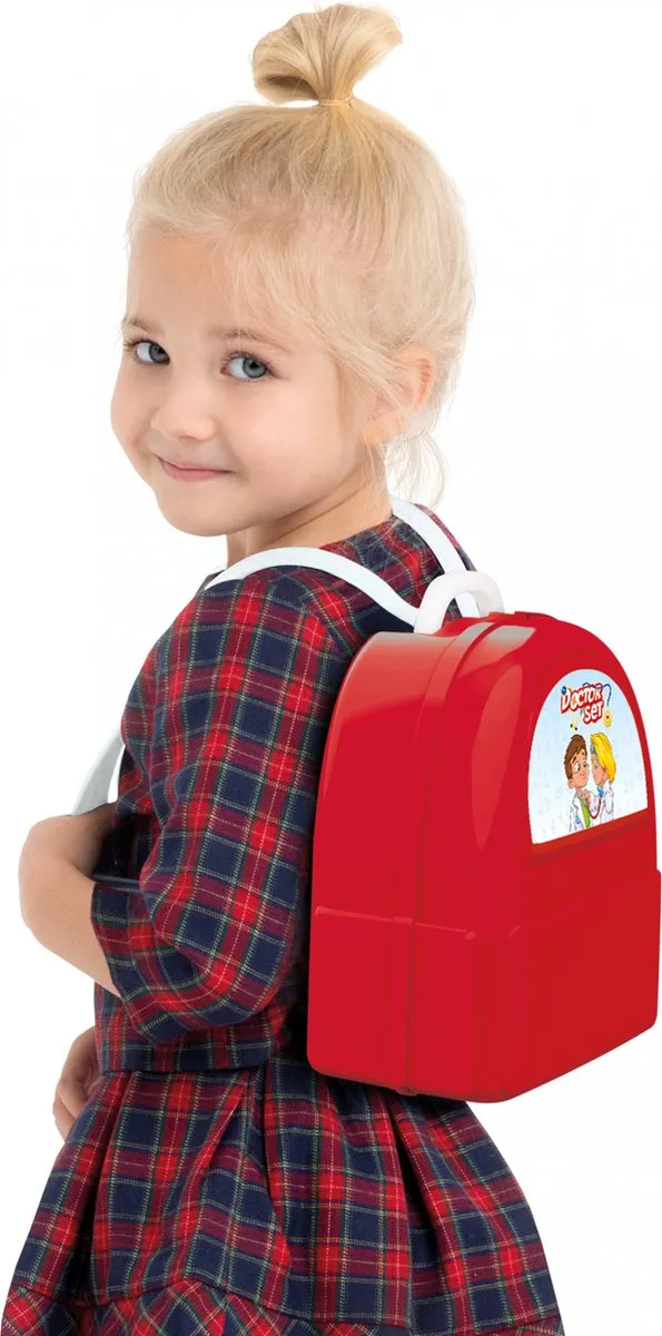 Toi-Toys Doktersset Junior 16-delig - Rood/Wit
