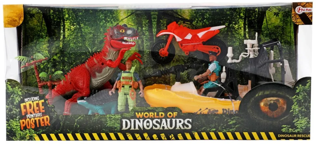 Toi-Toys World Of Dinosaurs Junior Speelset 7-delig - Multicolor