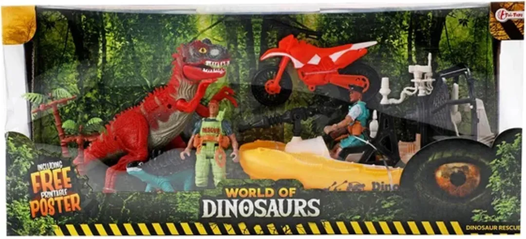 Toi-Toys World Of Dinosaurs Junior Speelset 7-delig - Multicolor