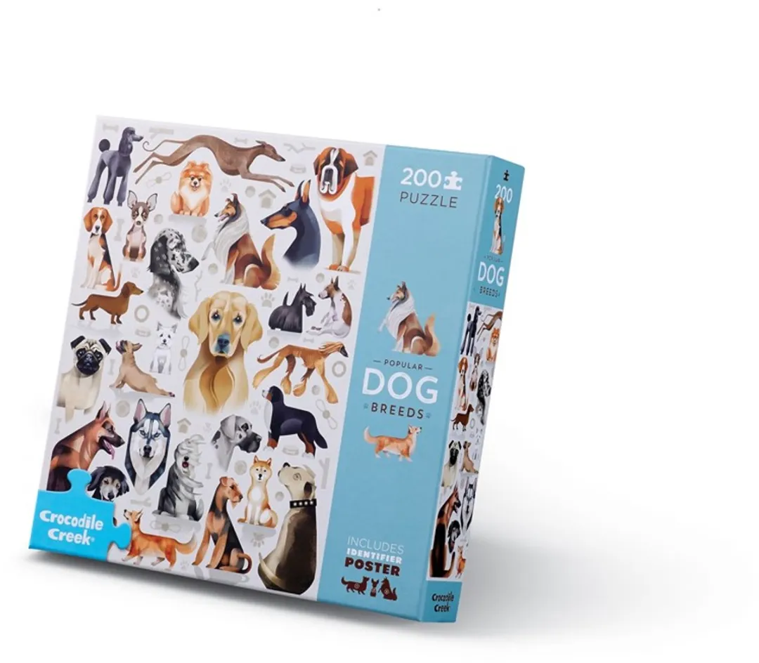 Crocodile Creek Puzzel Honden Dieren 200 Stuks CC27003 - Multicolor