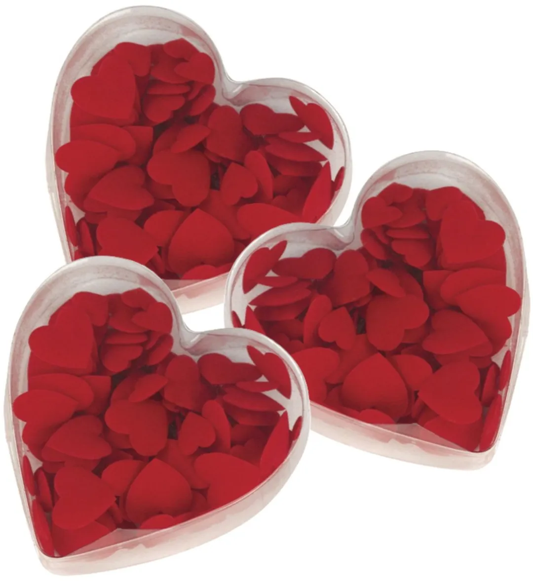 Rayher Luxe Velours Strooihartjes Rood