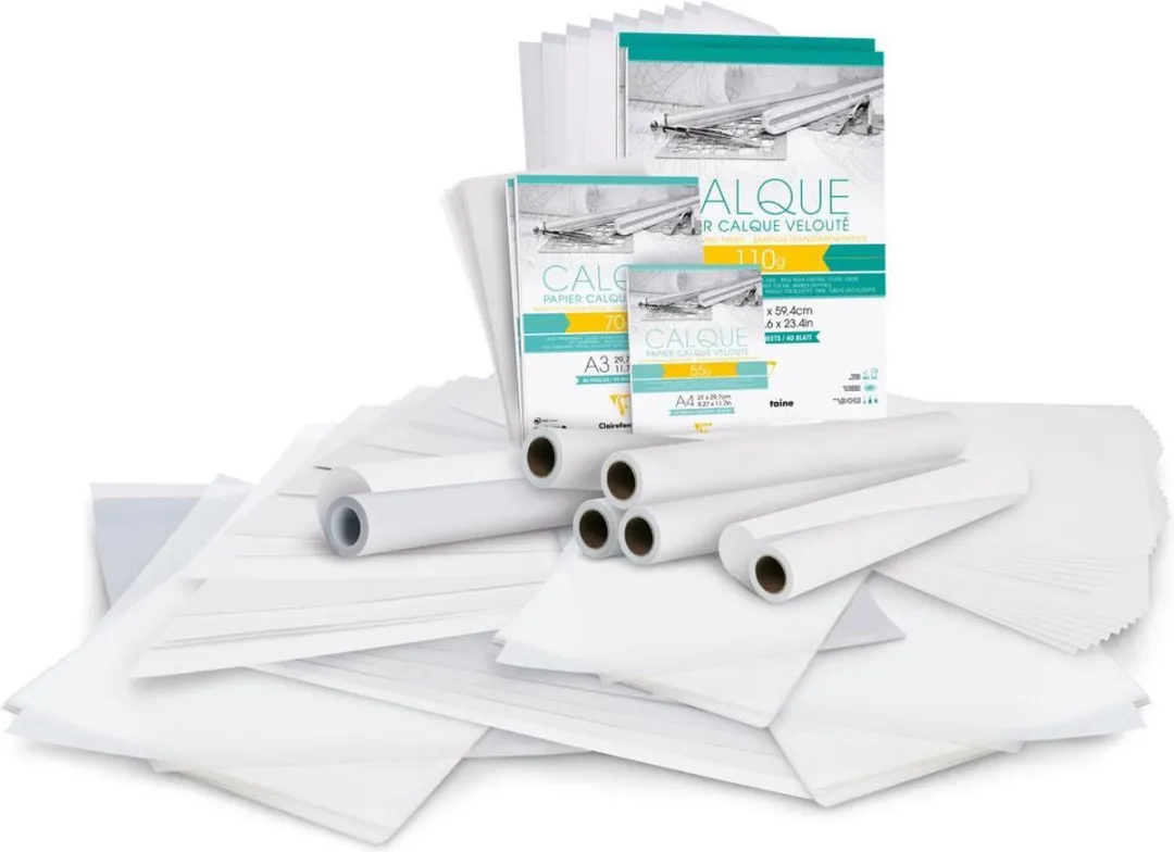 Clairefontaine Calque Overtrekpapier A4 - 50 Stuks - Transparant
