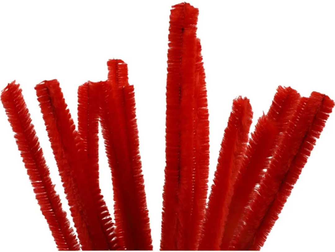 Creativ Company Chenilledraad Rood 15mm