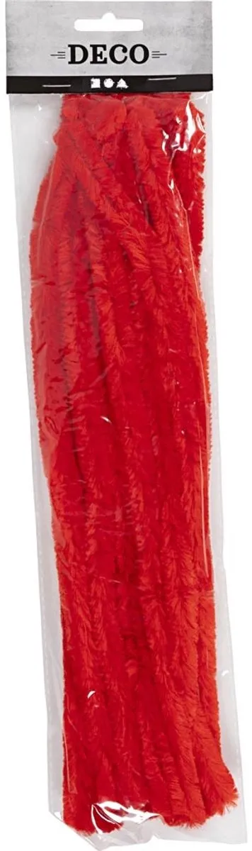 Creativ Company Chenilledraad Rood 15mm - 15 Stuks