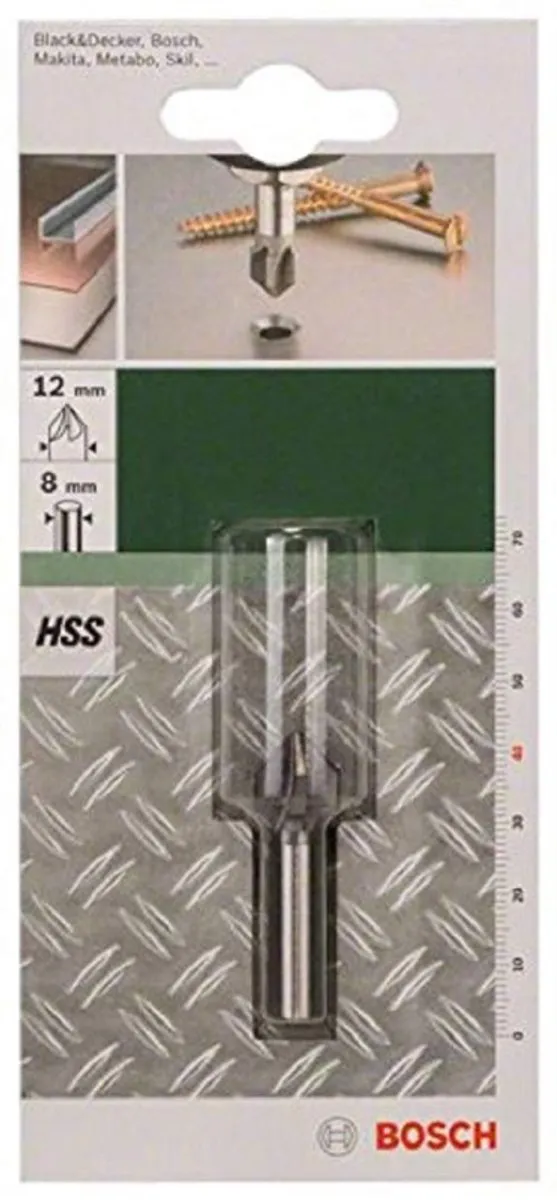 Bosch Conische Verzinkboor HSS 12mm M6 - 40mm - 8mm