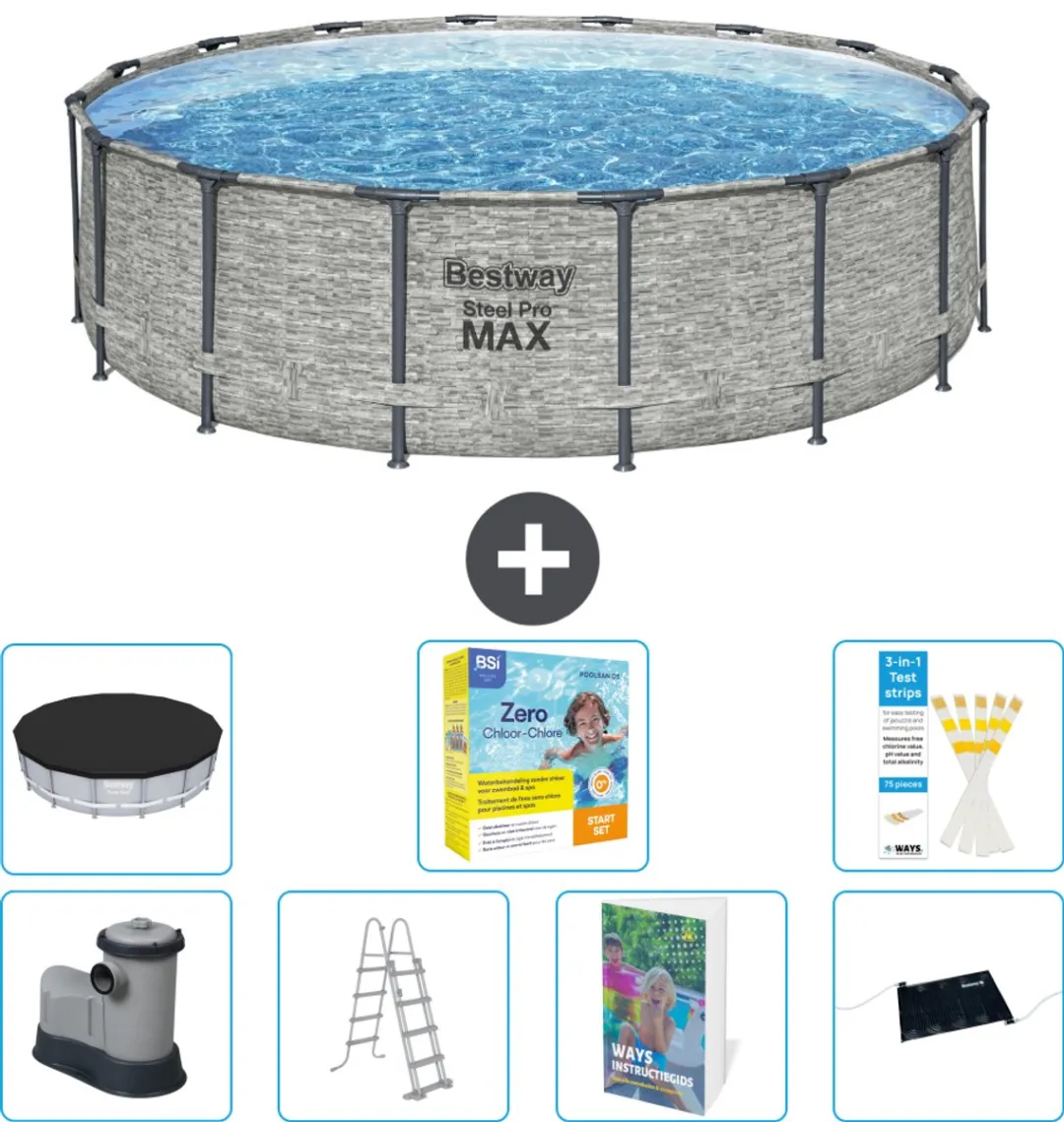 Bestway Steel Pro MAX Zwembad 488x122cm