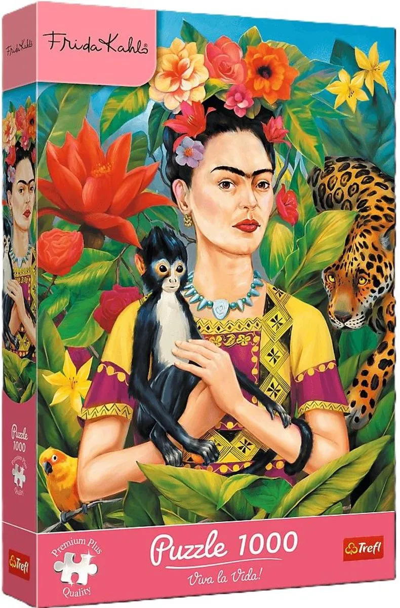 Puzzle Premium Plus Quality Frida Kahlo: Portret w dżungli 1000 - Premium Plus Quality-puzzel Frida Kahlo: Portret in de jungle 1000