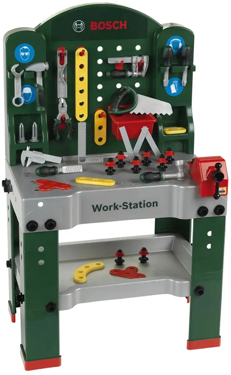 Klein Toys Bosch Mini Speelgoedwerkbank 44 Onderdelen - Groen
