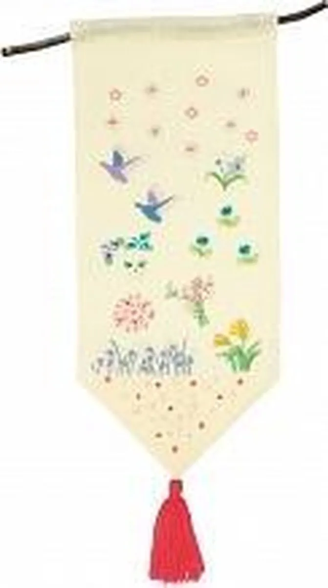Rico Design Borduurpakket Wandhanger Vogels en Bloemen