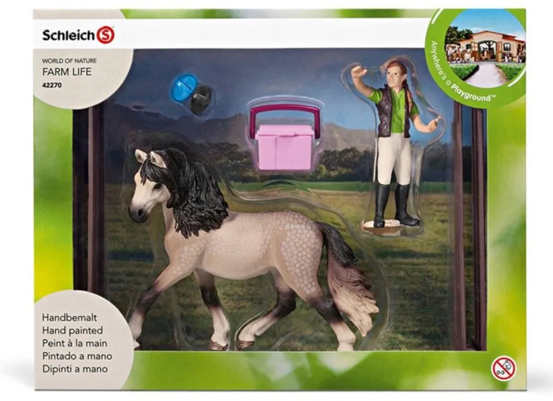 Schleich Farm World Paardenverzorgset Andalusier 42270