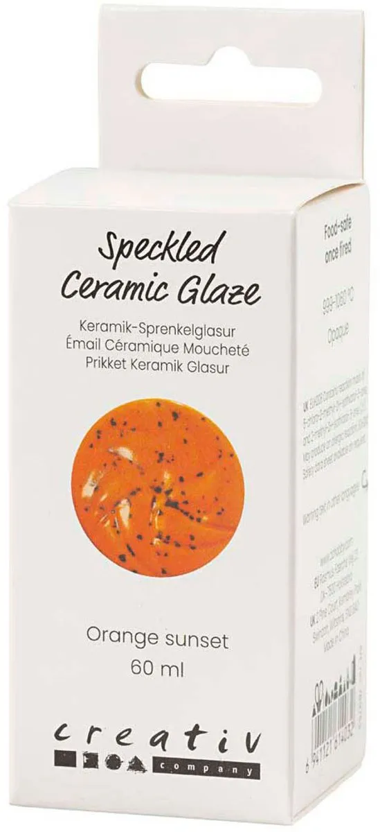 Creativ Company Keramiek Glazuur Orange Sun 60ml - Multicolor