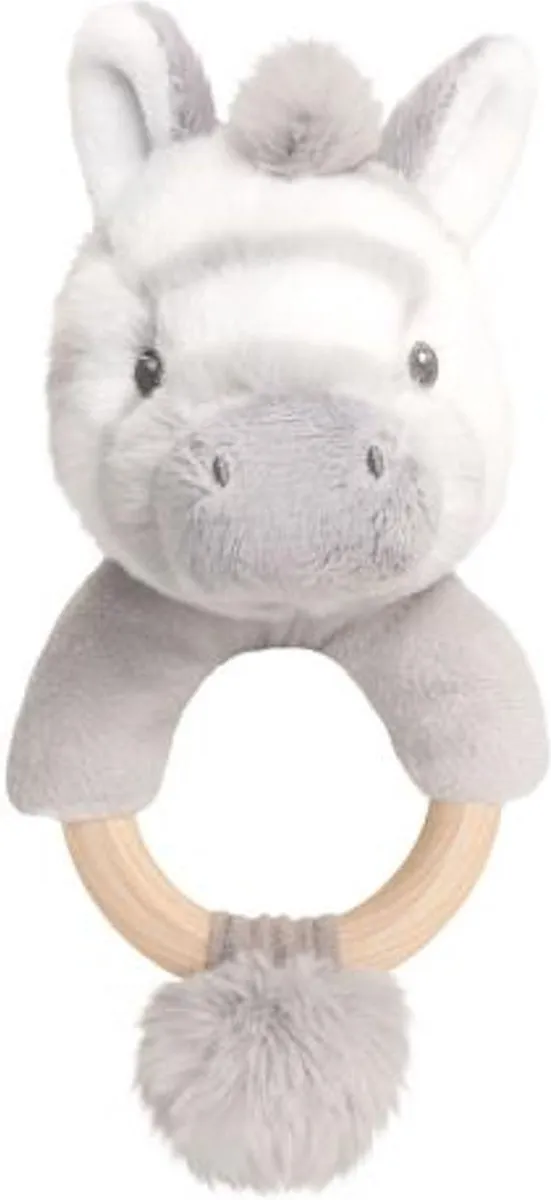 Keel Toys Rammelaar Zebra 19cm