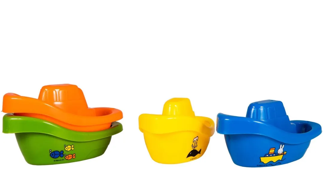 Rubo Toys Nijntje Badbootjes - 4 Stuks - Blauw