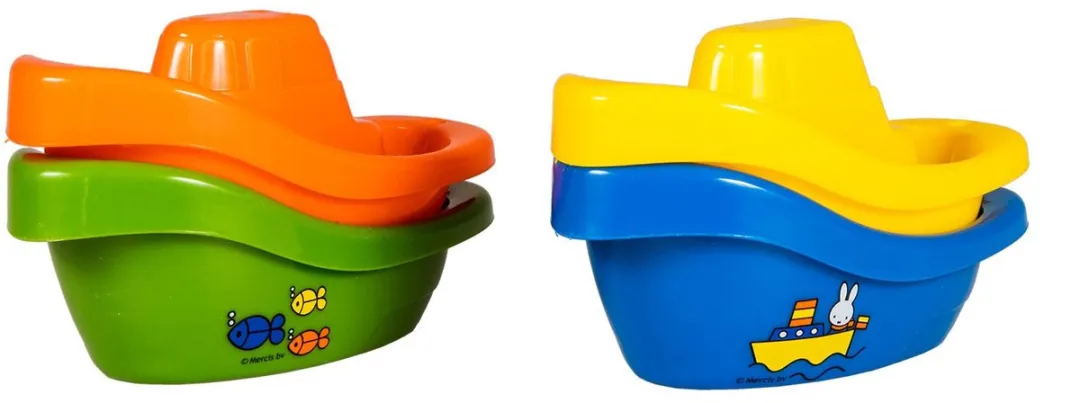 Rubo Toys Nijntje Badbootjes - 4 Stuks - Blauw