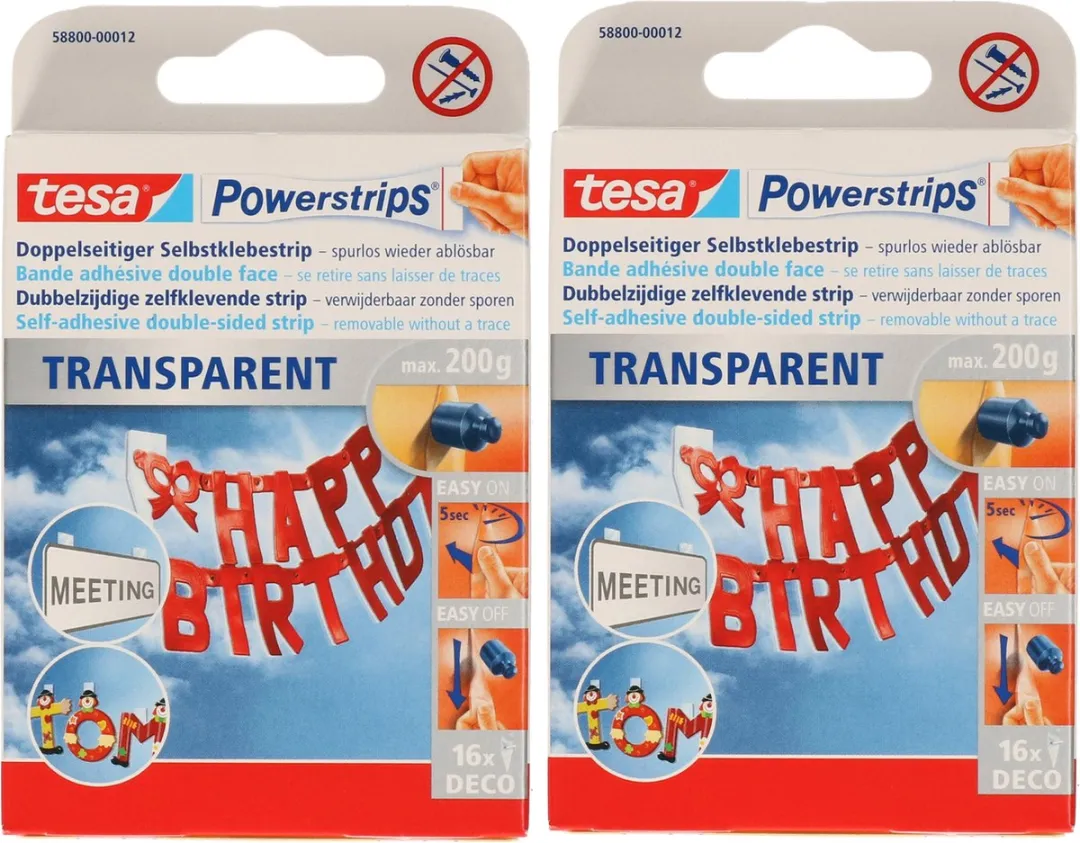 Tesa Powerstrips Deco 32 Stuks