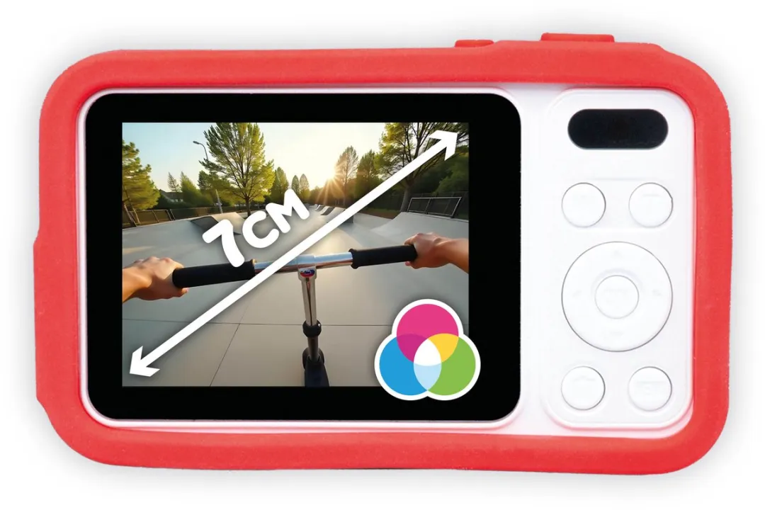Buki PV010 2-in-1 Camera - 48MP - Wit/Rood