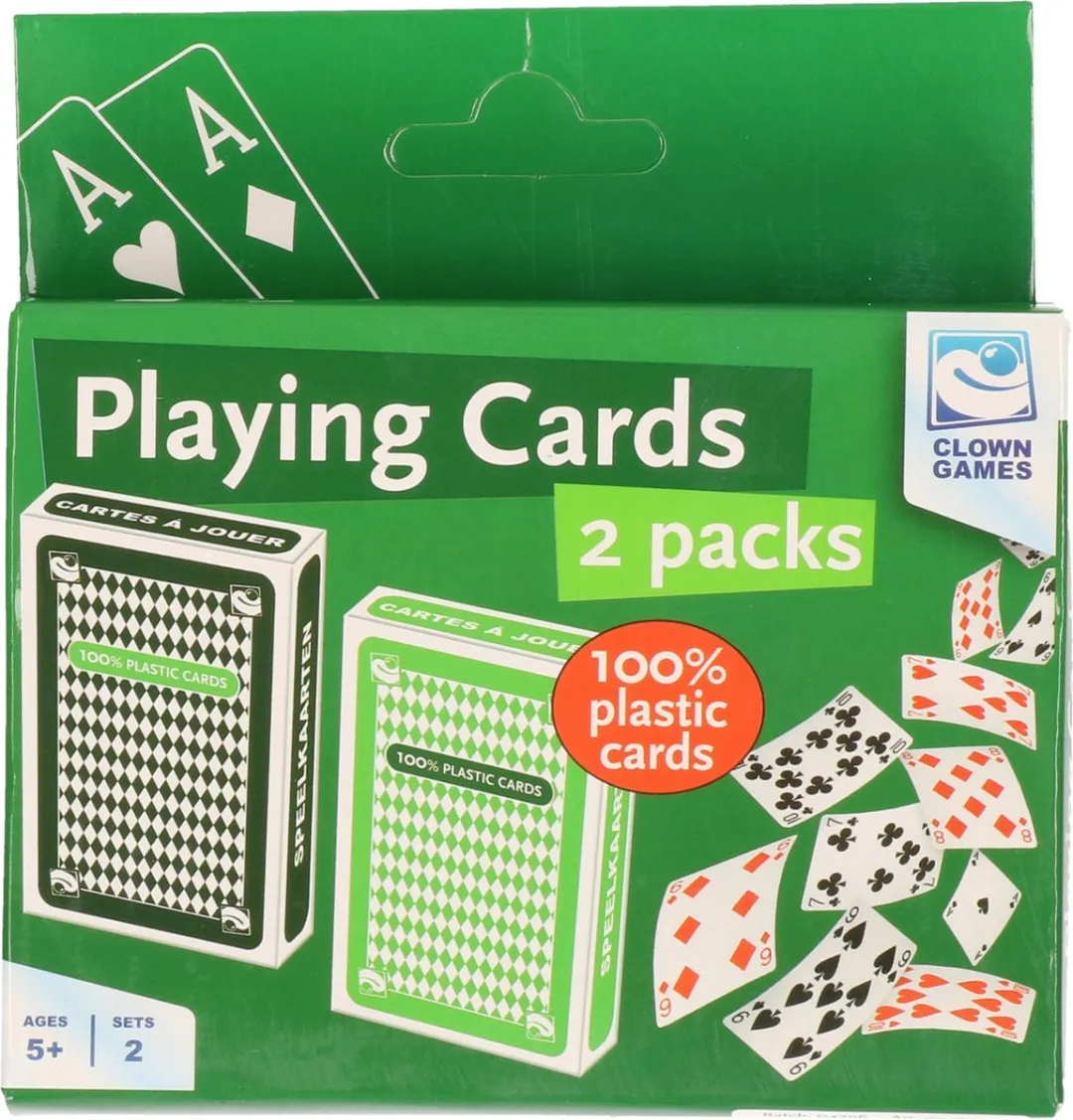Clown Games Speelkaarten Set 2 - 100% Plastic