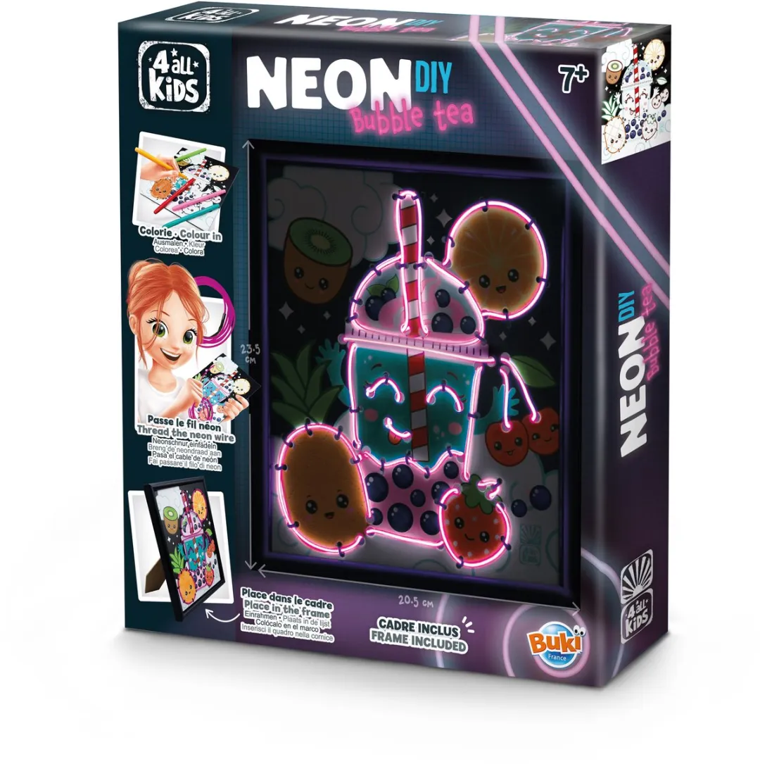 Buki France Neonframe Thema Bubble Tea Knutselset