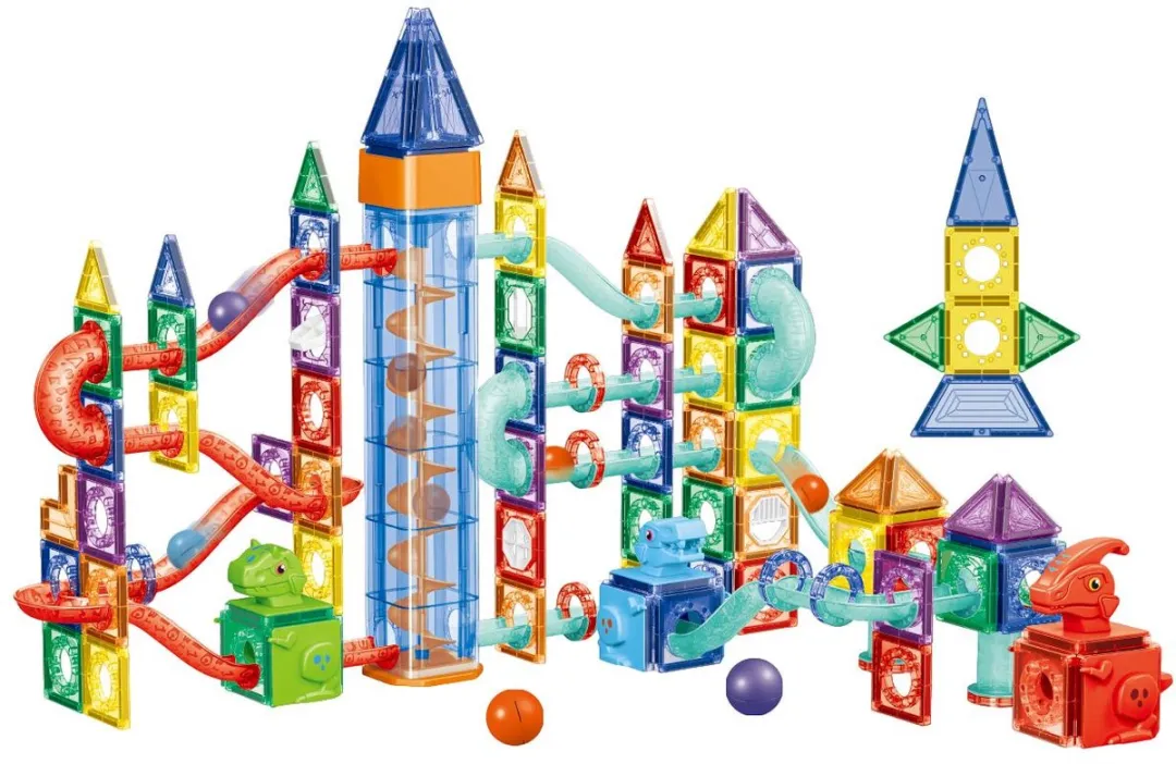 Eco Toys Dinosaurus Magnetische Tegels 186 Stuks