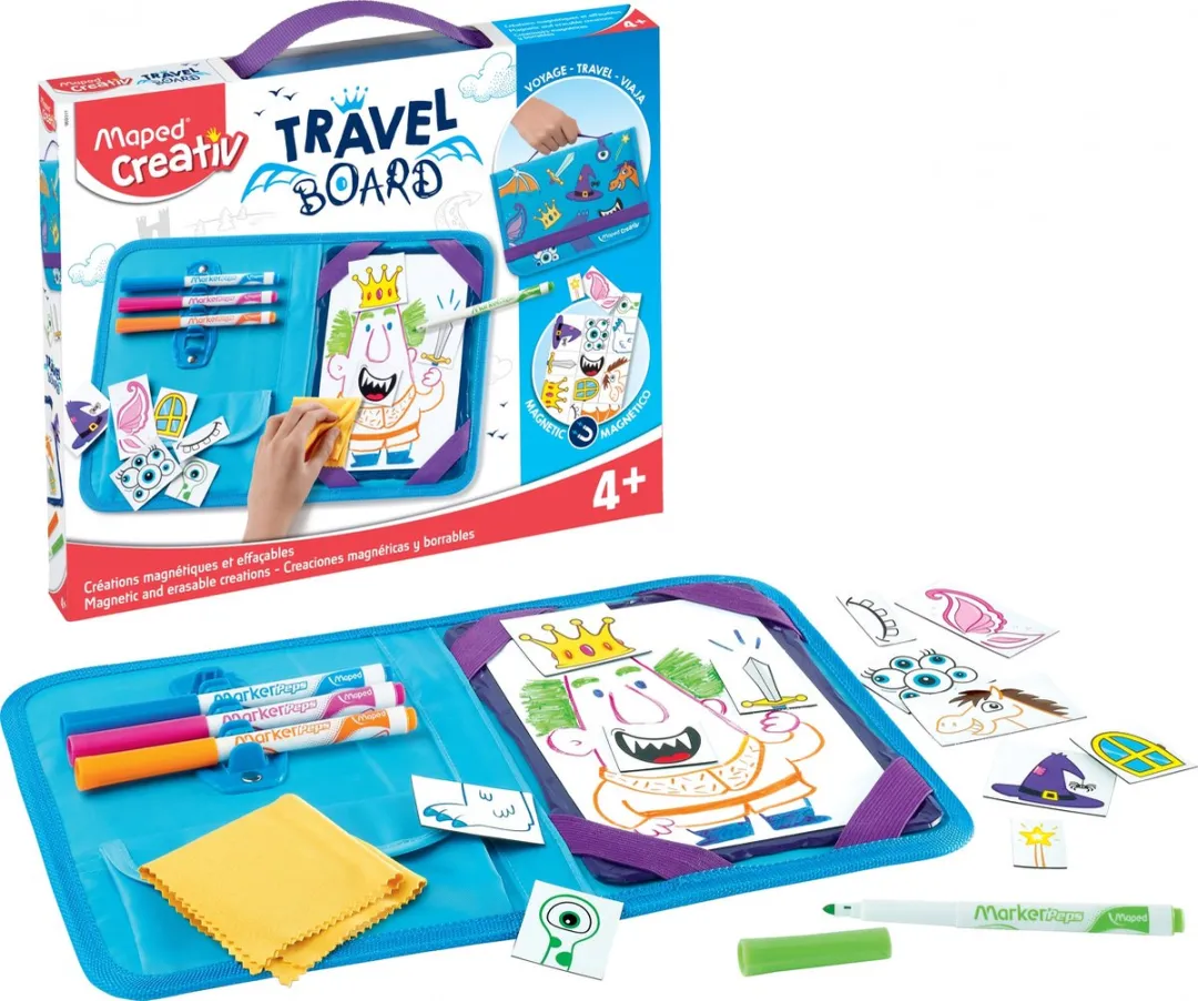 Maped Travel Board Ridders & Prinsessen Magnetisch Bord