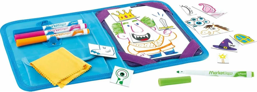 Maped Travel Board Ridders & Prinsessen Magnetisch Bord - Meerkleurig
