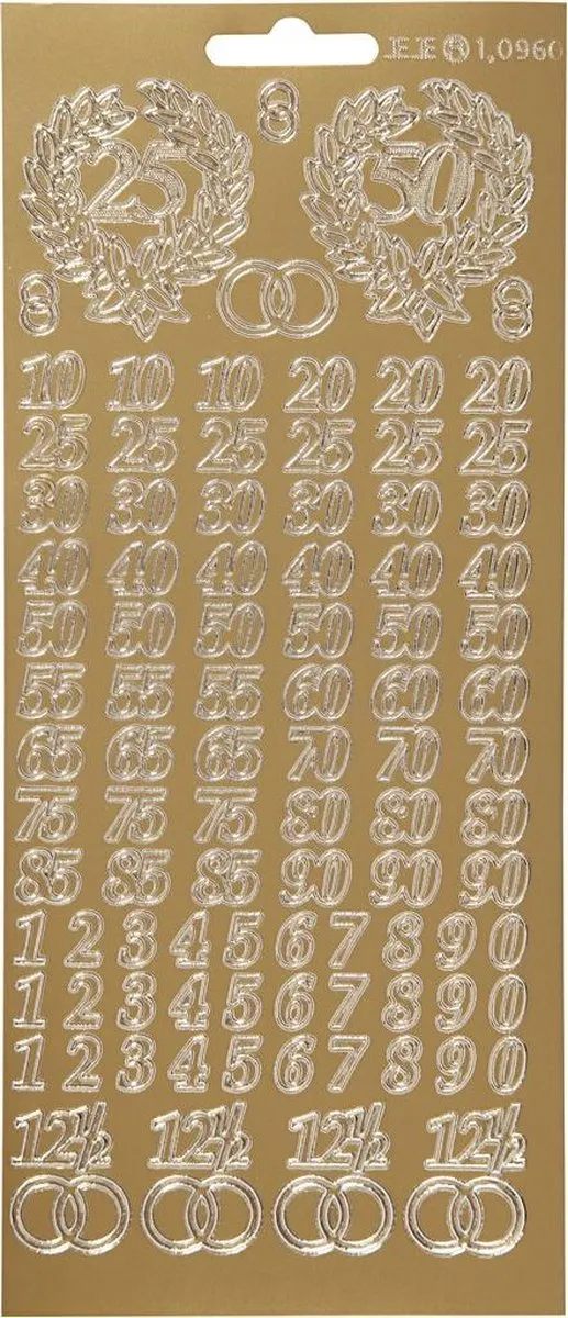 Creativ Company Liefde Stickers Goud