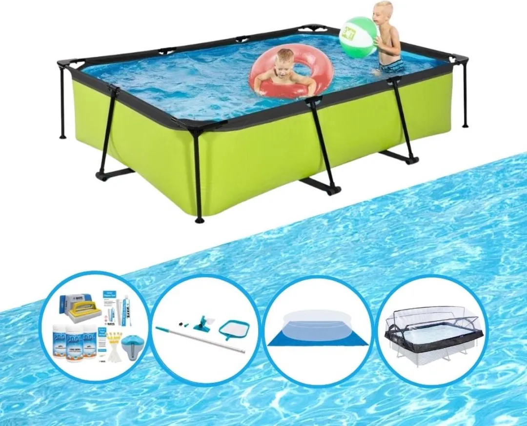 EXIT Toys Lime Zwembadpakket 300x200x65cm
