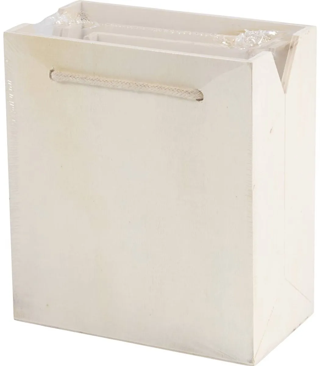 Creativ Company Houten Tas 3 Stuks - Triplex