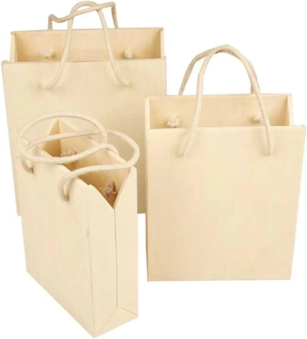 Creativ Company Houten Tas 3 Stuks - Triplex