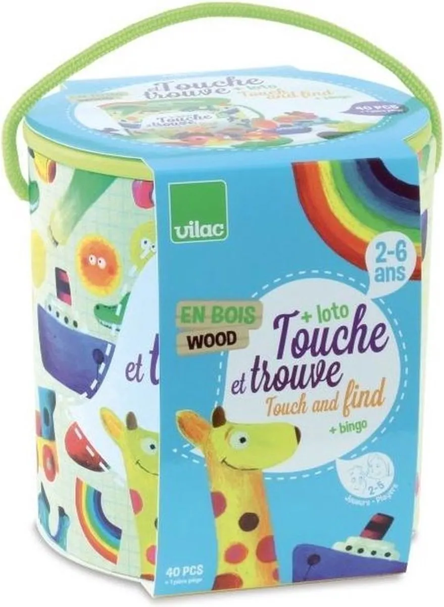 Vilac Voel en Vind Dieren - 41 Stuks - Multicolor