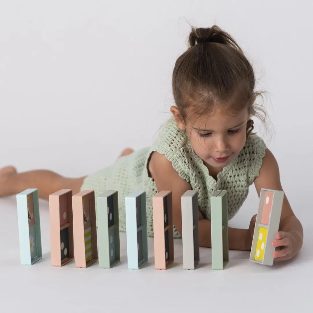 Taf Toys XL Domino Rally Blocks - 16 Stuks Multi Color