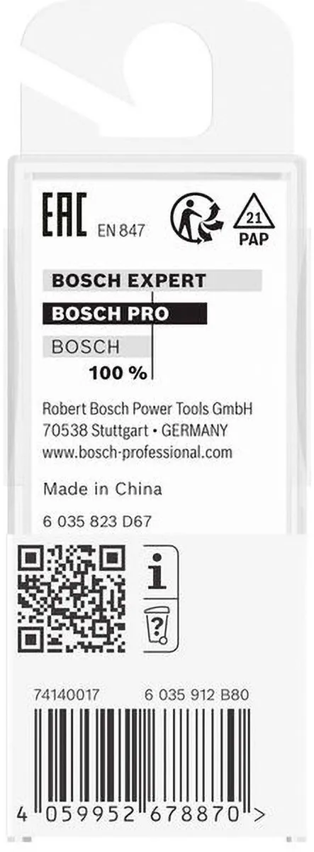 Bosch PRO Tandfrees 15° 1/4" - 2608629689