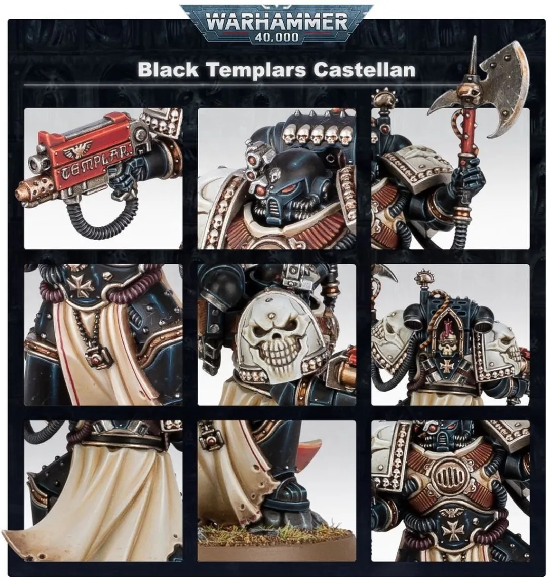 Games Workshop Space Marines Black Templars Castellan 9 Onderdelen