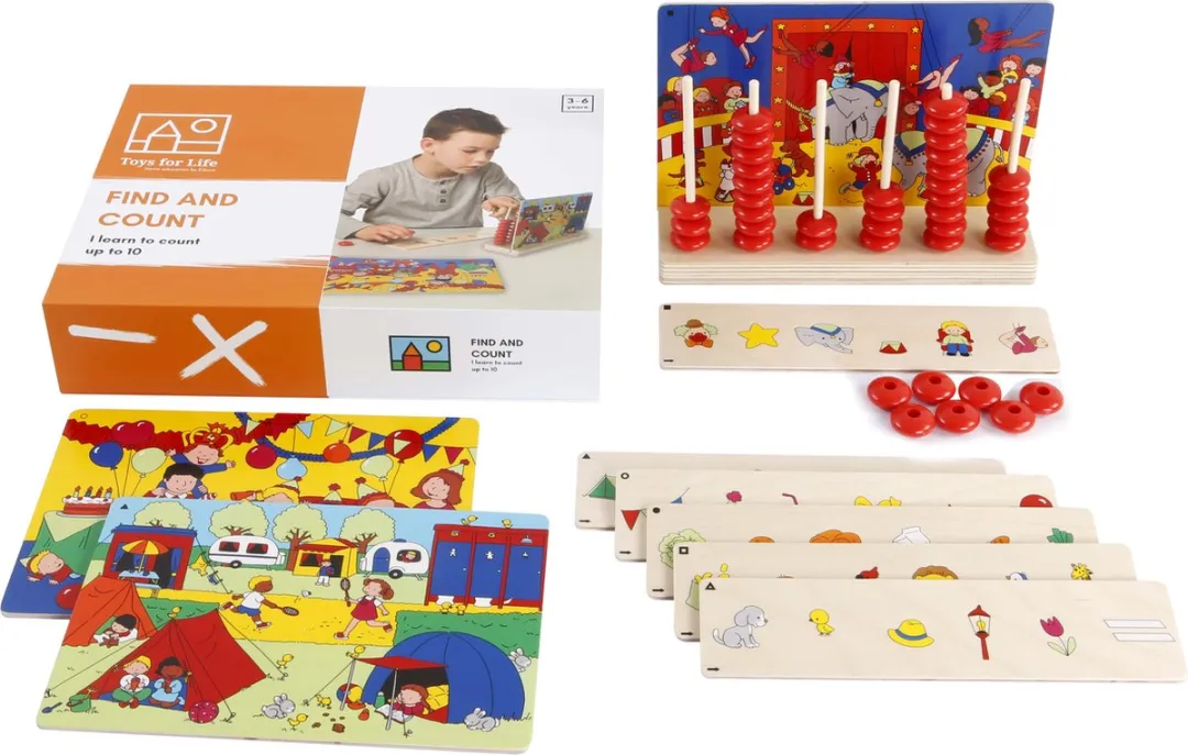 Toys for Life Zoek en Tel Educatief Houten Speelgoed