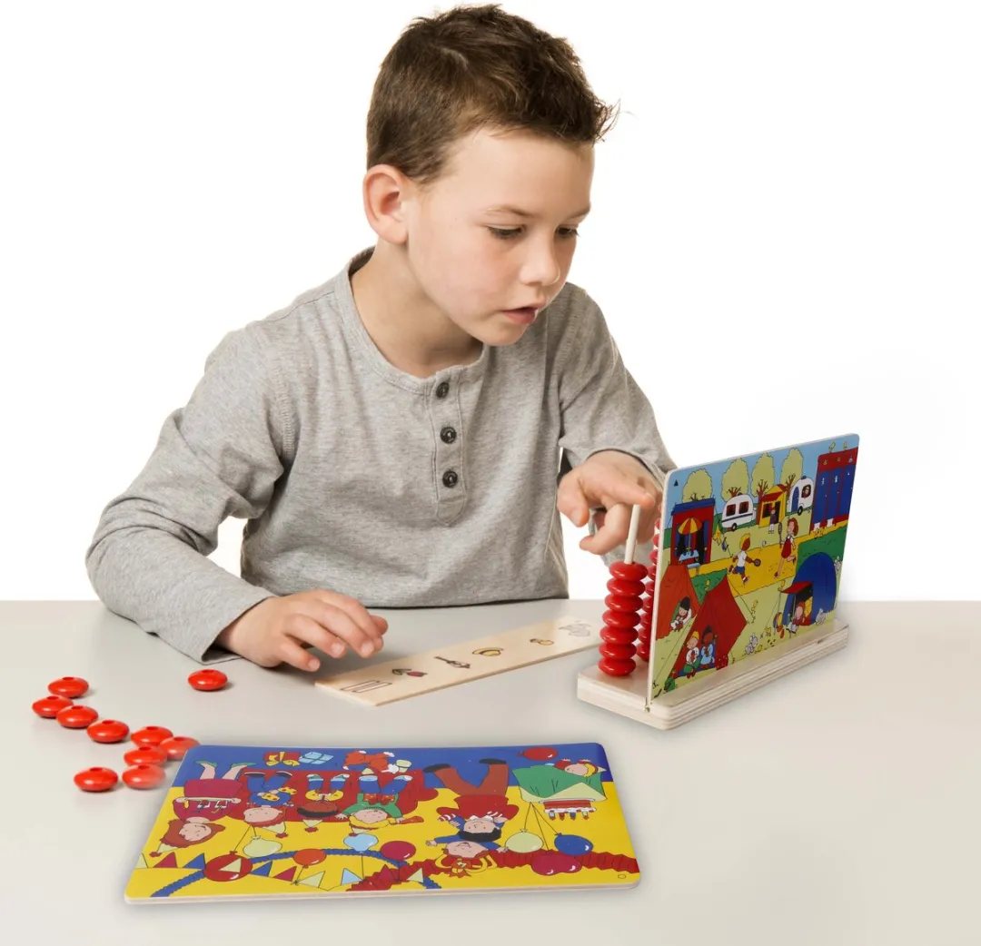 Toys for Life Zoek en Tel Educatief Houten Speelgoed - 40 Kralen