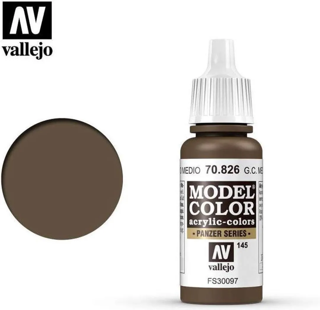 Vallejo Model Color German Camouflage Medium Brown Acrylverf 17ml