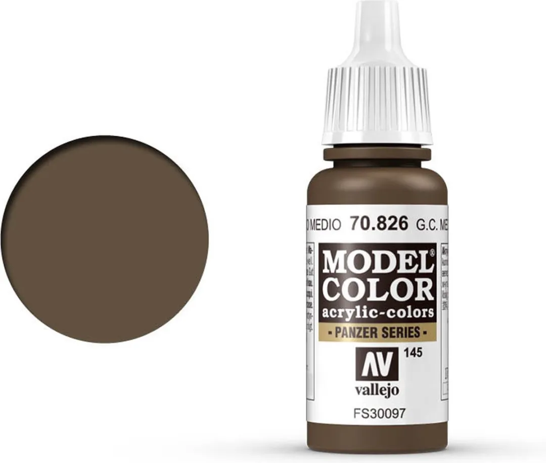 Vallejo Model Color German Camouflage Medium Brown Acrylverf 17ml