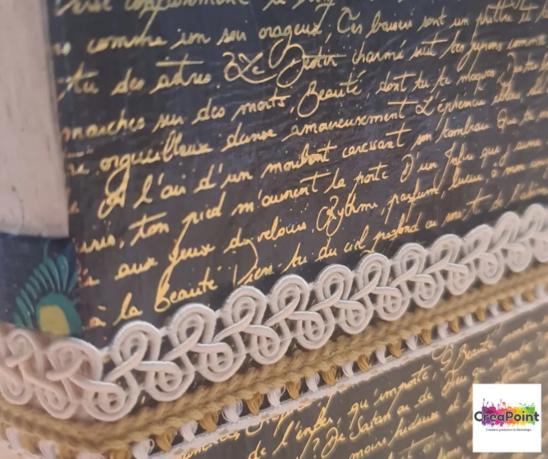 Decopatch Texture Papier Nachtblauw Hotfoil - A3