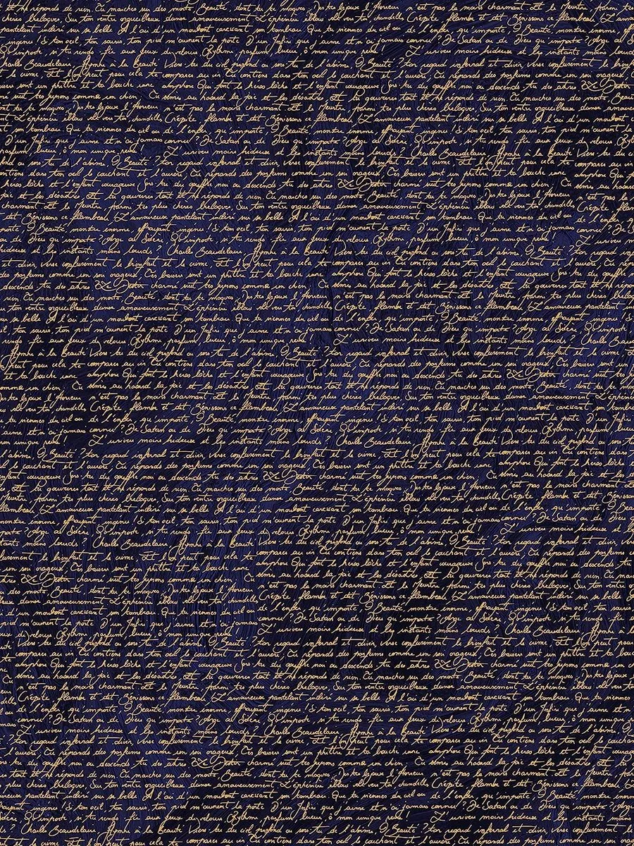 Decopatch Texture Papier Nachtblauw Hotfoil