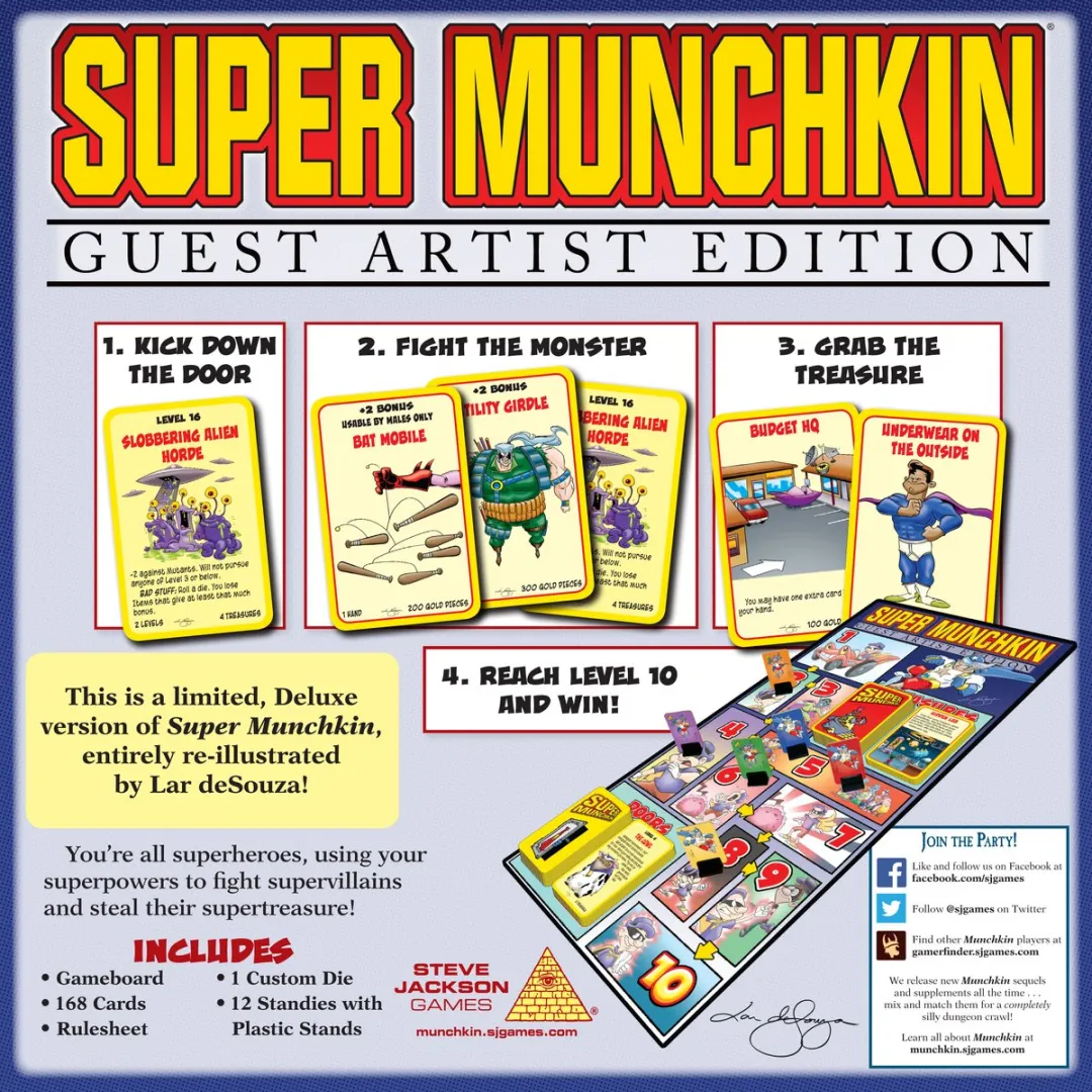 Steve Jackson Games Super Munchkin Guest Artist Edition Kaartspel